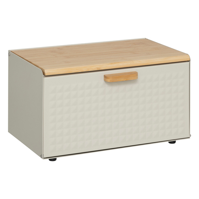 Cutie de pâine metalică SENSIA cu capac din bambus