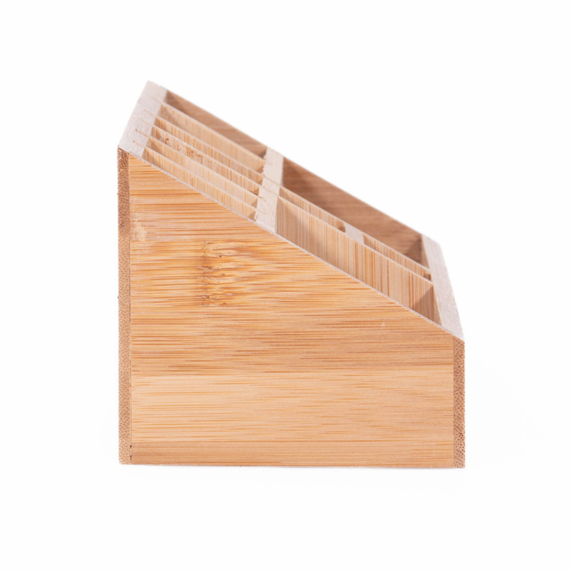Organizator pentru cosmetice, din bambus, natural, 23 x 9 x 8.5 cm