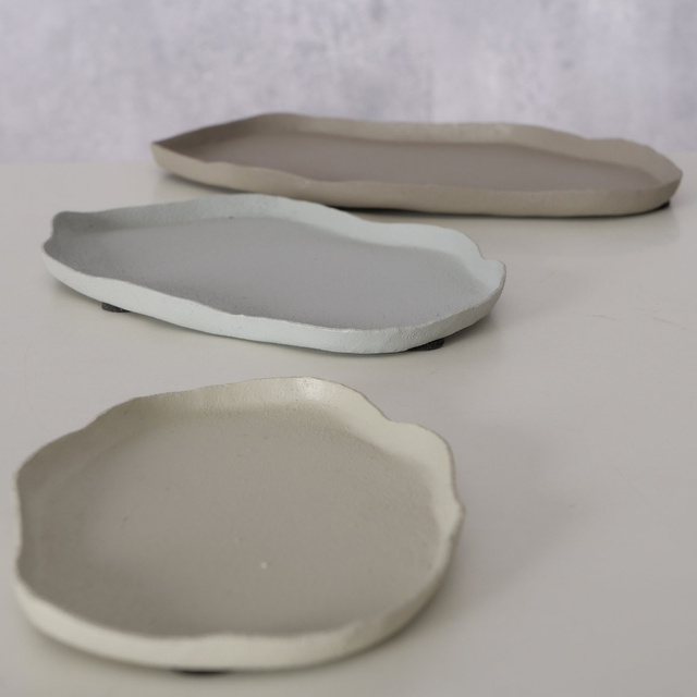Set 3 tavi decorative Esana, bej