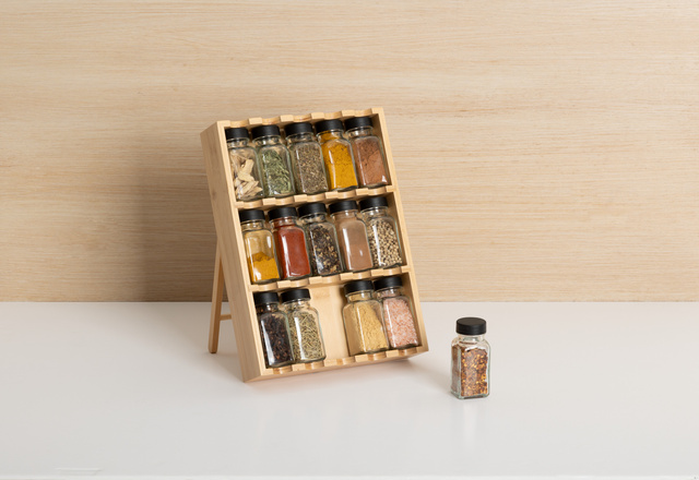 Organizator pentru condimente pentru sertar sau blat, 15 borcănele
