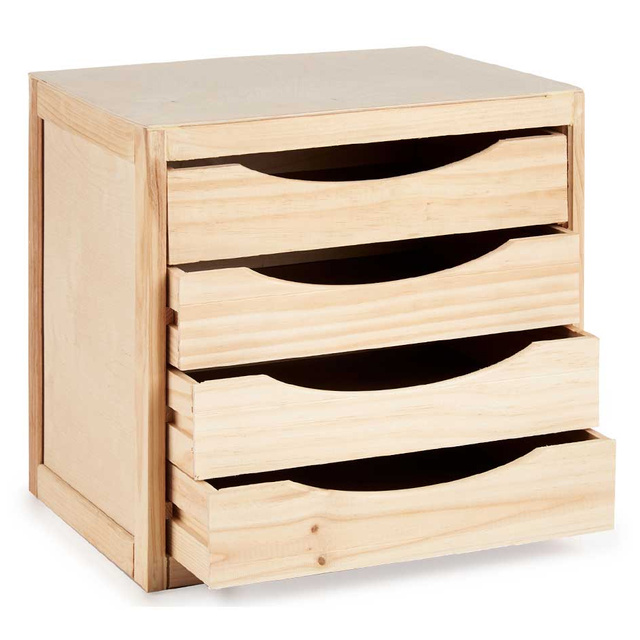 Organizator din lemn MINI, 3 sertare, 29 x 30 x 39 cm