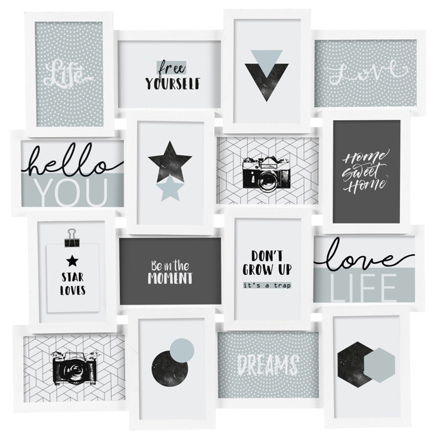 Rame foto, colaj, 16 elemente