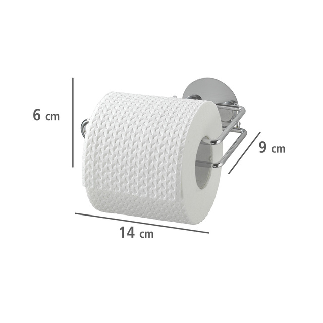 Suport pentru hârtie igienică, Turbo-Loc - oțel cromat, WENKO