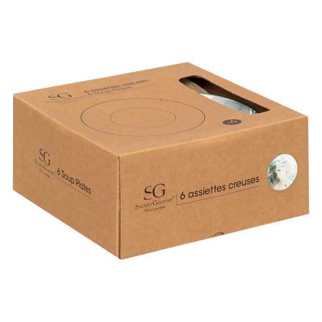 Farfurii adânci LILY, 6 buc. × Ø 20 cm