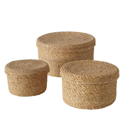 Set de coșuri Sophy iarbă de mare, cu capac