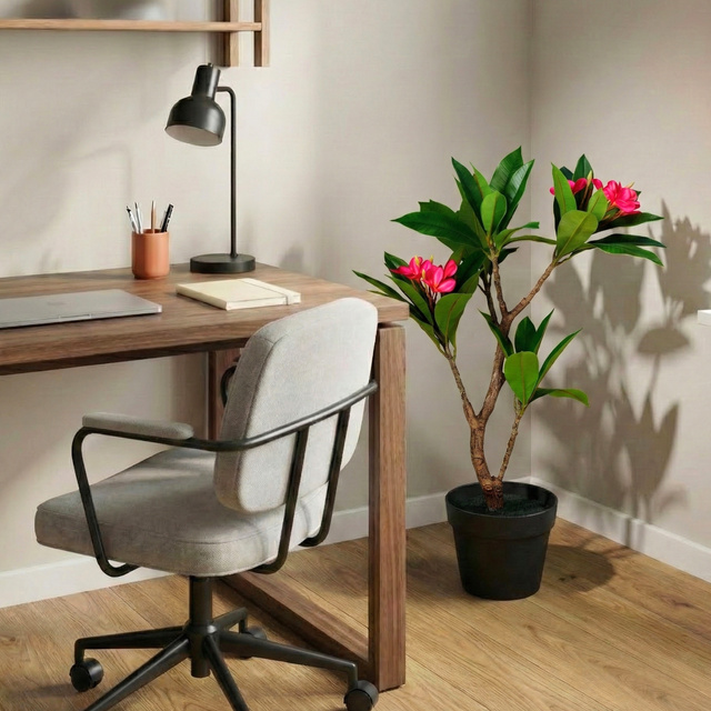 Copac artificial în ghiveci Frangipani, 50 x 90 cm