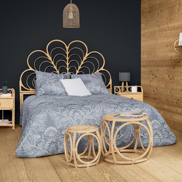 Set cuvertură de pat + 2 perne, gri deschis MARIE, Atmosphera