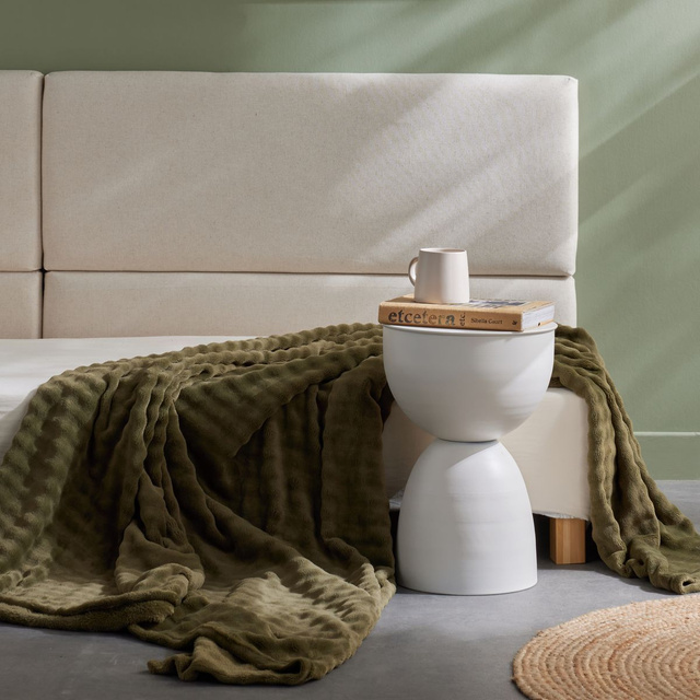 Pătură cu model în relief, 130 x 180 cm, DOUCELIN