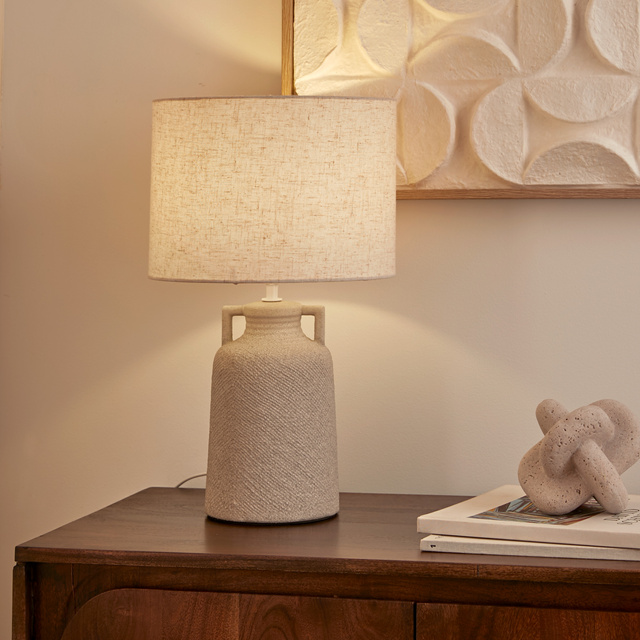 Lampă de masă cu bază din ceramică GIBUS, Ø 28 x 45,5 cm