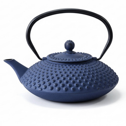 Ceainic din fontă cu infuzor MIKA, 1250 ml, bleumarin