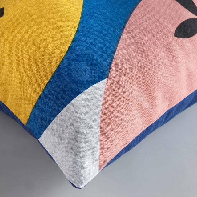 Perna decorativa din bumbac cu imprimeu PAPAYA, 45 x 45 cm