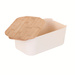 Cutie de paine cu capac din bambus, 33 x 18,5 x 12 cm