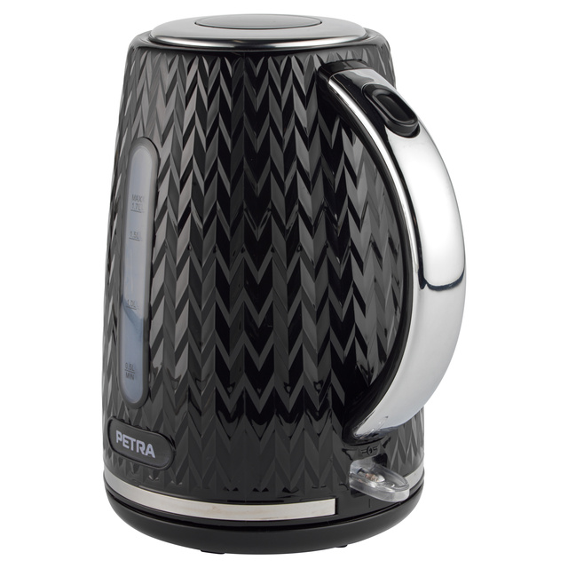 Fierbător electric negru 2200 W CHEVRON, 1,7 l