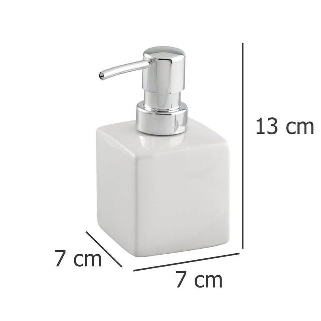 Dispenser de săpun SQUARE, WENKO, alb