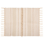 Covor bej Cot Sand, bumbac, boho, 60 x 90 cm