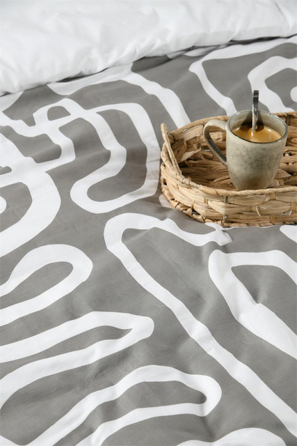 Set lenjerie de pat din bumbac, PINTO, 240 x 220 cm