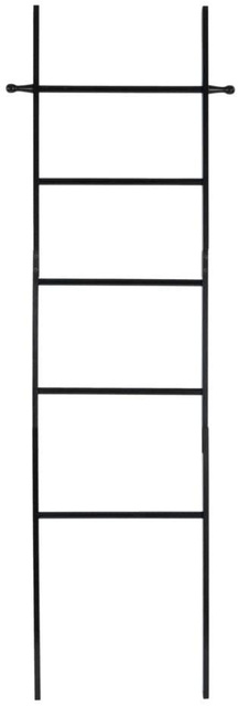 Scara de baie SURI BAMBOO, culoare neagra, Wenko