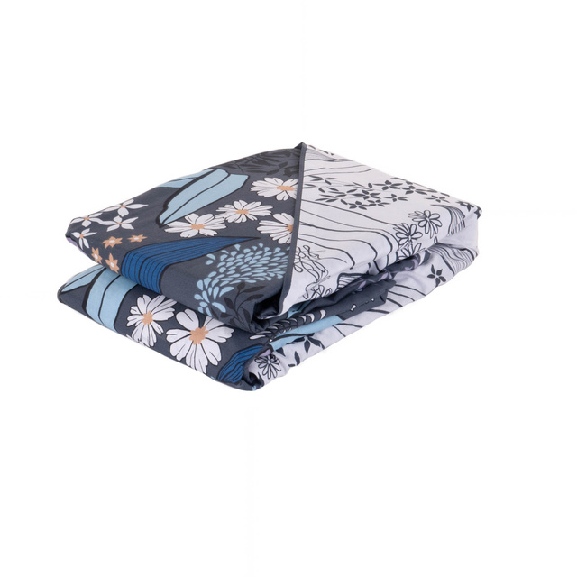 Set de pat din bumbac organic imprimat CLARISSE, 240 x 220 cm