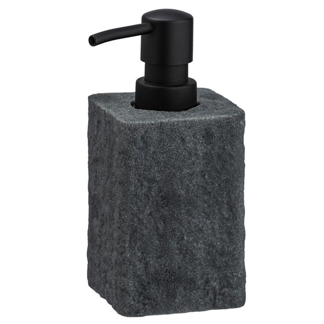 Dispenser săpun lichid VILLATA, Negru, 300 ml, WENKO