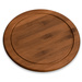 Tavă rotundă pentru servire, bambus închis, Ø 26 cm