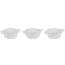 Vase de copt din portelan, 3 bucati, rotunde