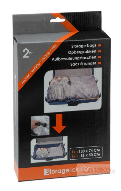 Sacii vacuum pentru haine, huse. 2 dimensiuni de pungi în set: XXL și L.