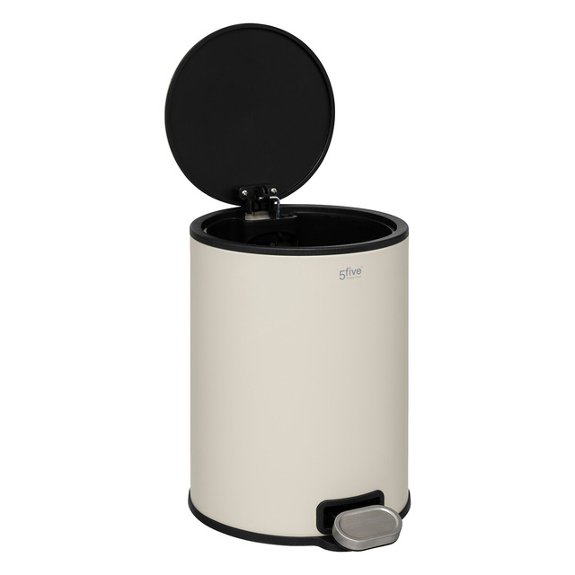 Coș de gunoi metalic Delta 6L argilă