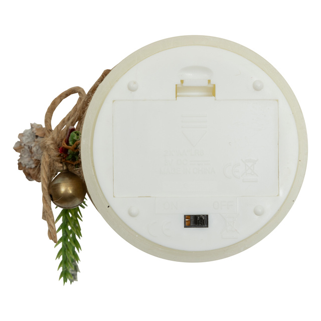 Lumânare decorativă LED din parafină, 10 cm