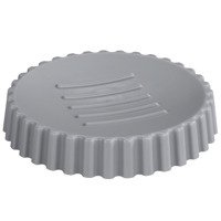 Săvoniera rotunda Minas, plastic, gri, Ø 11 cm