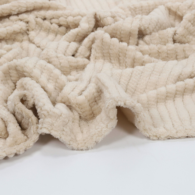 Pătură din flanel 160 x 130 cm, bej