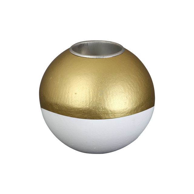 Sfeșnic din lemn în formă de bilă, Ø 10cm