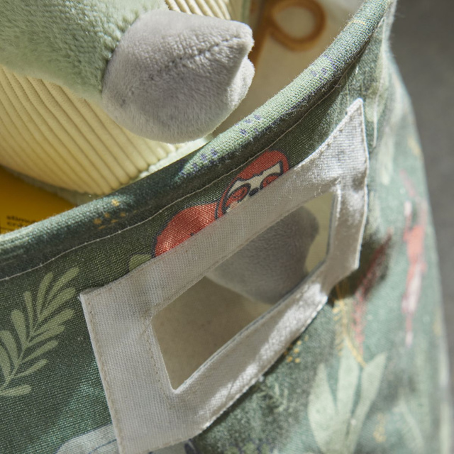 Coș pentru jucării rotund THE KING OF THE JUNGLE, Ø 38 cm