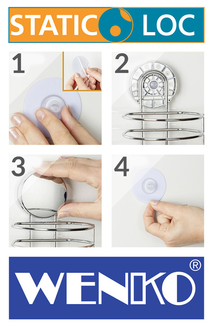 Suport pentru uscător de păr OSIMO Static-Loc, oțel cromat, WENKO