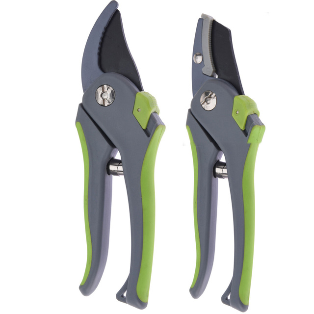 Foarfece de grădină, lame din oțel carbon, 2 buc