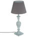 Lampa de masa PATINE GRIS cu abajur, 56 cm, gri