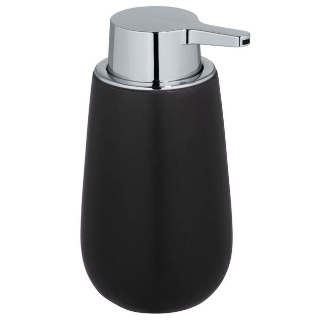 Dispenser săpun lichid BADI, Negru, 320 ml, WENKO