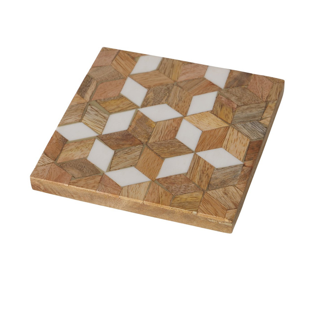 Set 4 suporturi pentru pahare din lemn Moskia