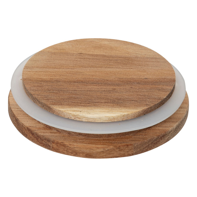 Suport pentru condimente Harmony x9 sticlă + acacia