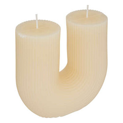 Lumanare cu dungi DEMI, in forma de U