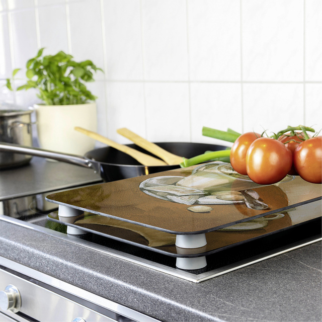 Plăci de protecție din sticlă COFFEE pentru aragaz – 2 bucăți, WENKO, cafea