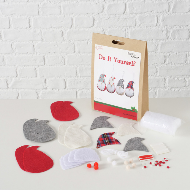 Set DIY pentru crearea de decorațiuni, 4 gnomi
