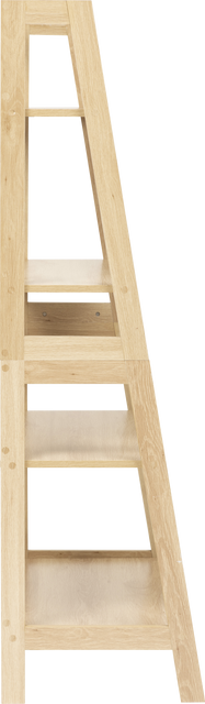 Raft deschis pentru cărți cu 5 rafturi ABANA, 76 x 43 x 146 cm