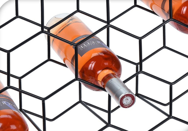 Raft pentru vin, 11 sticle, metal