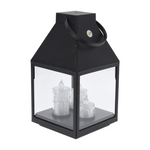 Lanterna cu trei lumânări LED, 25 cm