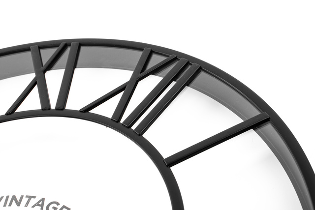 Ceas de perete Atmosphere, Ø 35 cm, negru