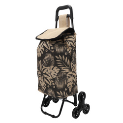 Cărucior de cumpărături cu roți, sac de iută, 33 litri