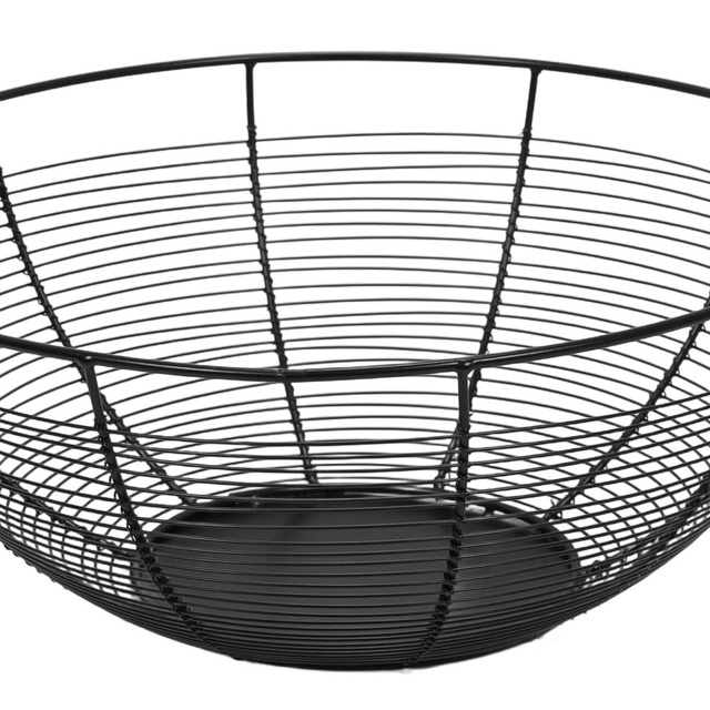 Coș pentru fructe negru Contemp, metal