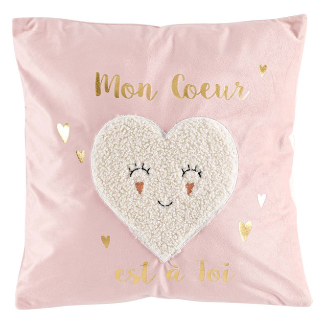 Pernă de catifea pentru copii, 40 x 40 cm