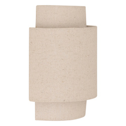 Aplica de perete NAHEL cu abajur textil în culoarea inului, înălțime 27 cm