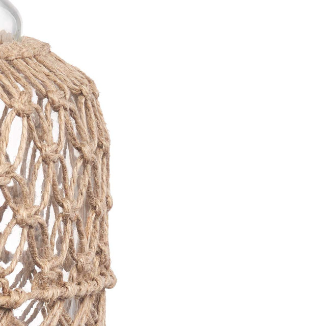 Sticlă decorativă cu șnur împletit